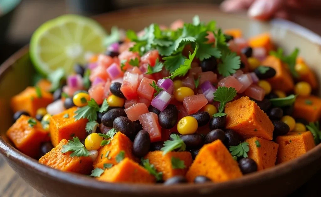 Sweet Potato & Black Bean Burrito Bowl