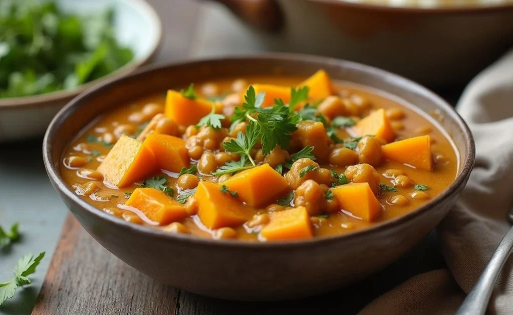 Butternut Squash and Lentil Curry