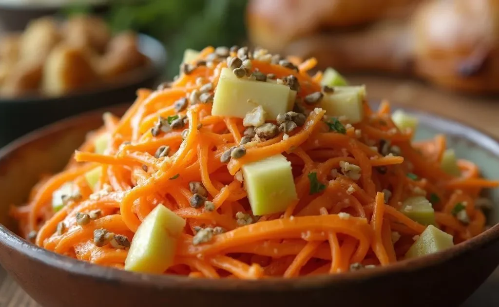 Carrot and Apple Slaw with Cider Vinaigrette