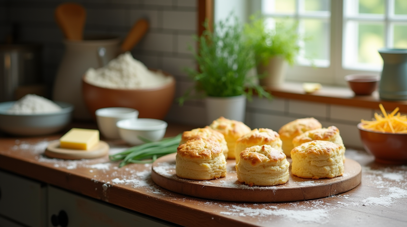 Cheddar and Chive Gluten Free Biscuits