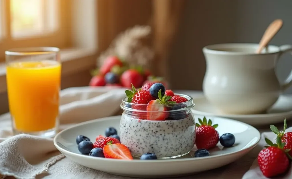 Chia Seed Pudding with Berries