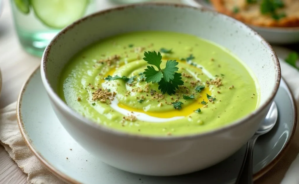 Cucumber Avocado Gazpacho