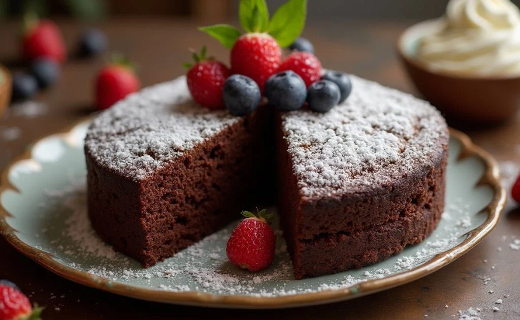 Flourless Chocolate Almond Cake