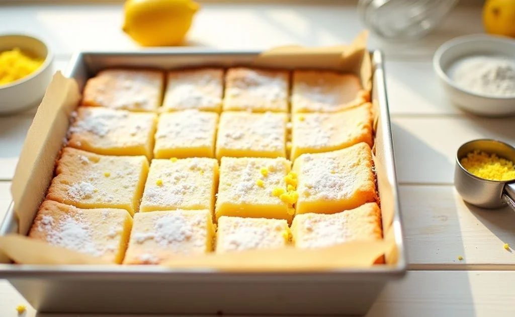 Gluten Free Lemon Bars step by step