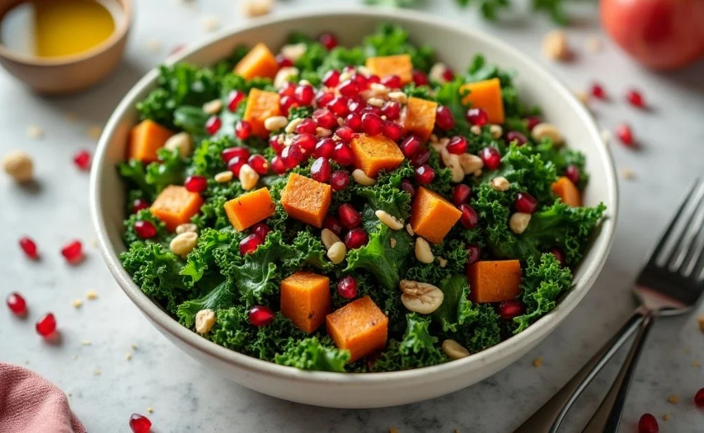 Kale and Sweet Potato Power Salad