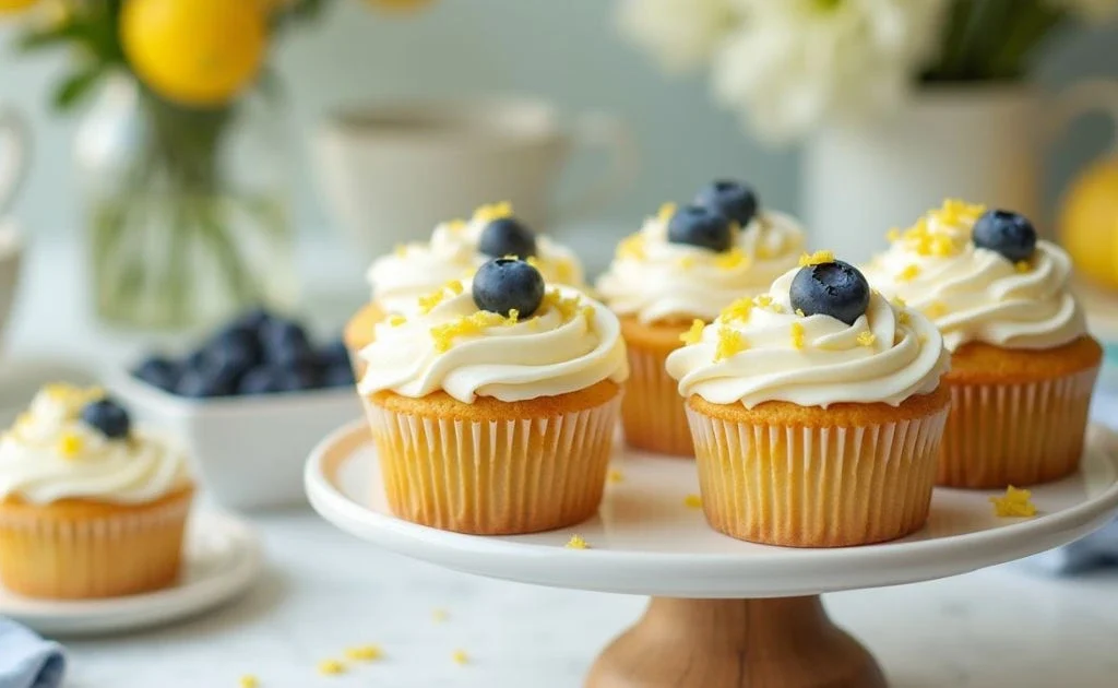 Lemon Blueberry Bliss Cupcakes