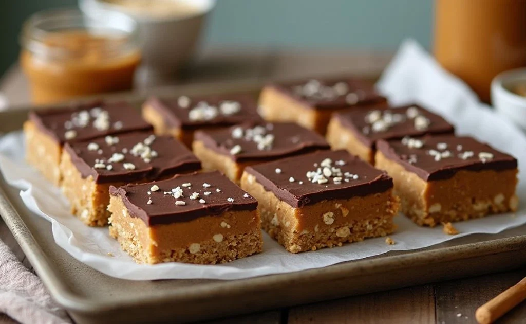 No-Bake Peanut Butter Chocolate Bars