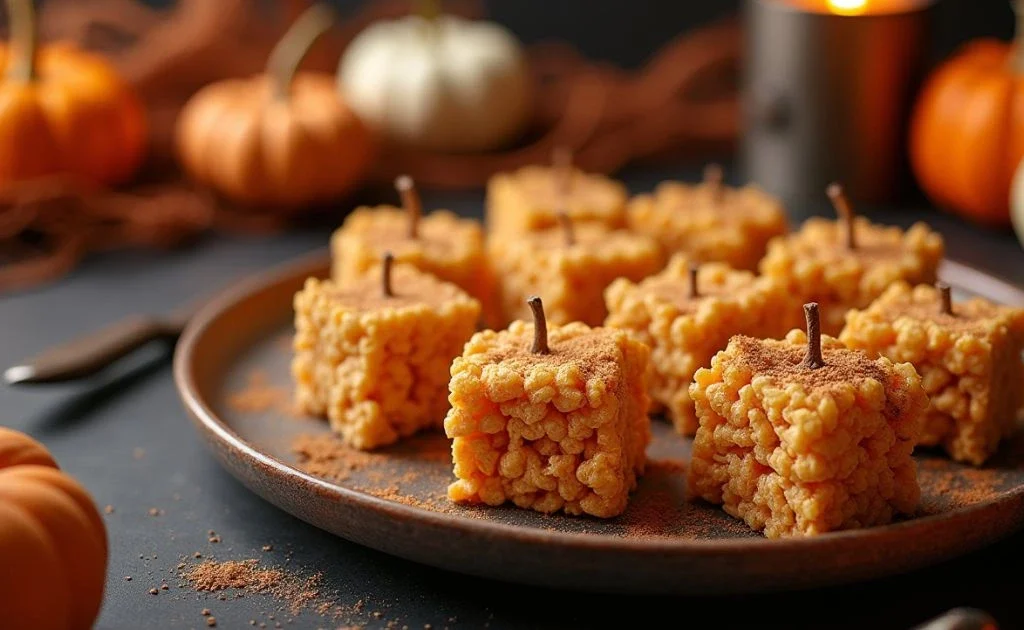 Pumpkin Spice Rice Crispy Treats