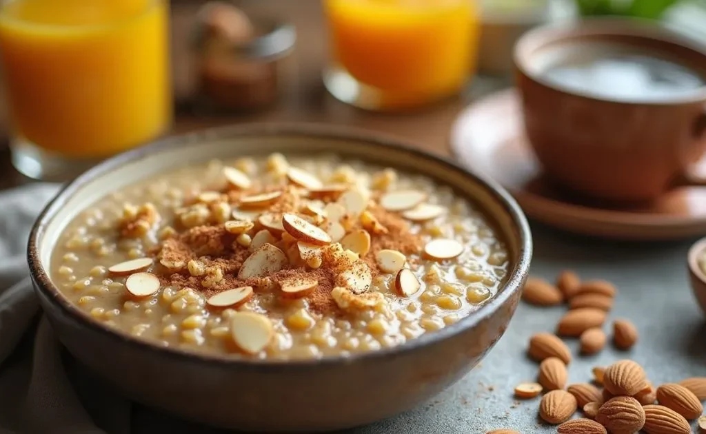 Quinoa Breakfast Porridge with Coconut and Almonds