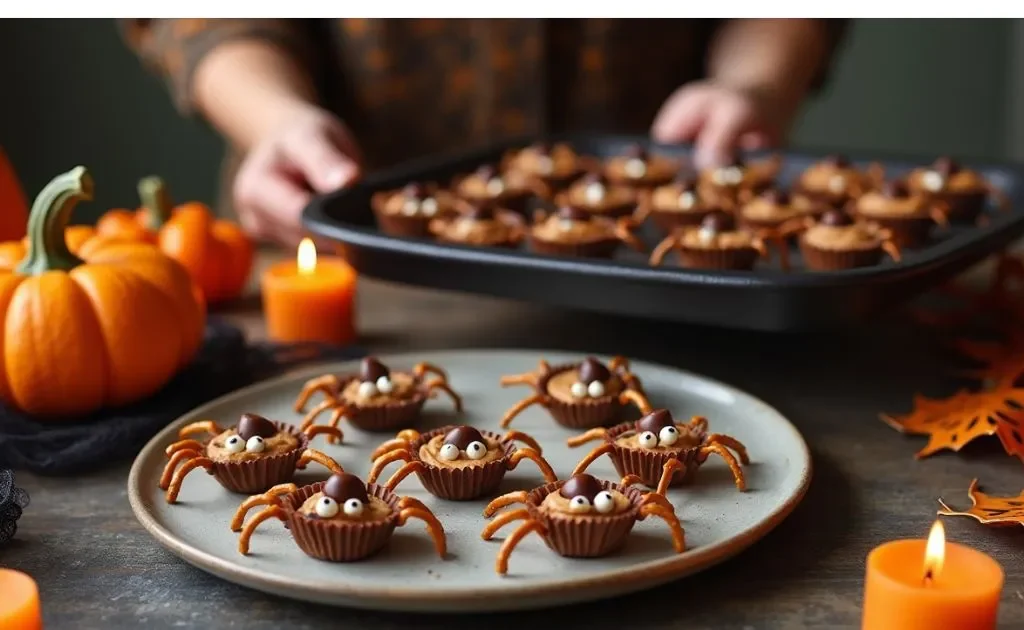 Spooky Spider Chocolate Peanut Butter Cups