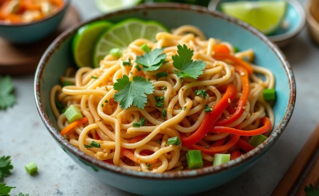 Thai-Inspired Peanut Noodle Bowl