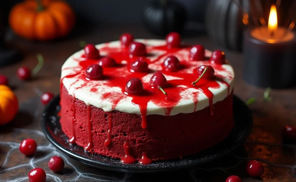 Vampire Bite Red Velvet Cake