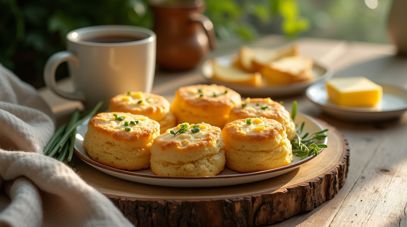 Cheddar and Chive Gluten Free Biscuits