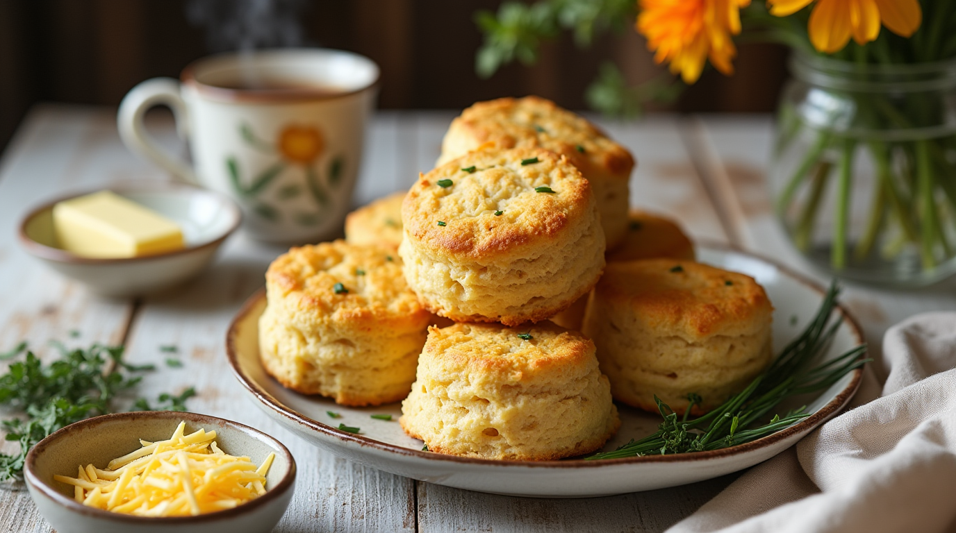 Cheddar and Chive Gluten Free Biscuits