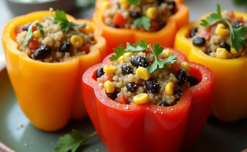 Quinoa-Stuffed Bell Peppers