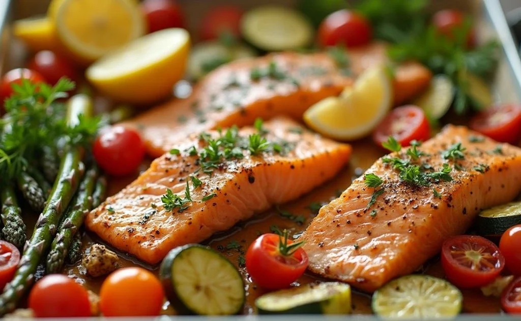 Sheet Pan Lemon Herb Salmon