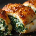 Spinach & Cream Cheese Stuffed Chicken