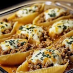 Beef-Stuffed Shells with Creamy Ricotta Filling