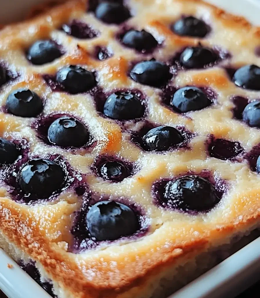 Blueberry Cottage Cheese Breakfast Bake