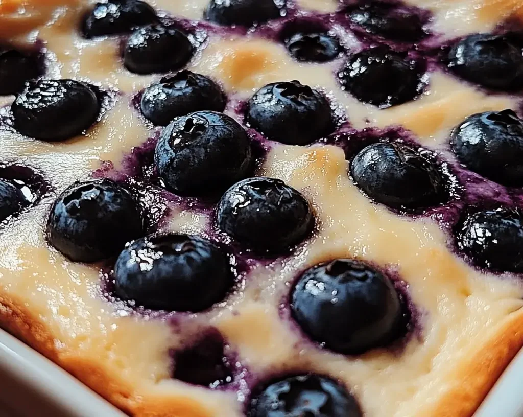 Blueberry Cottage Cheese Breakfast Bake