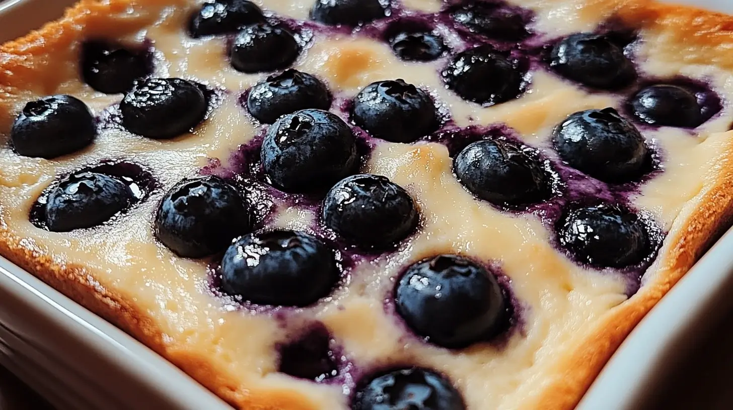 Blueberry Cottage Cheese Breakfast Bake