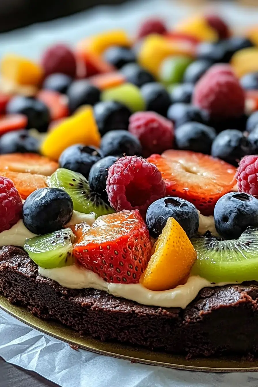 Brownie Fruit Pizza
