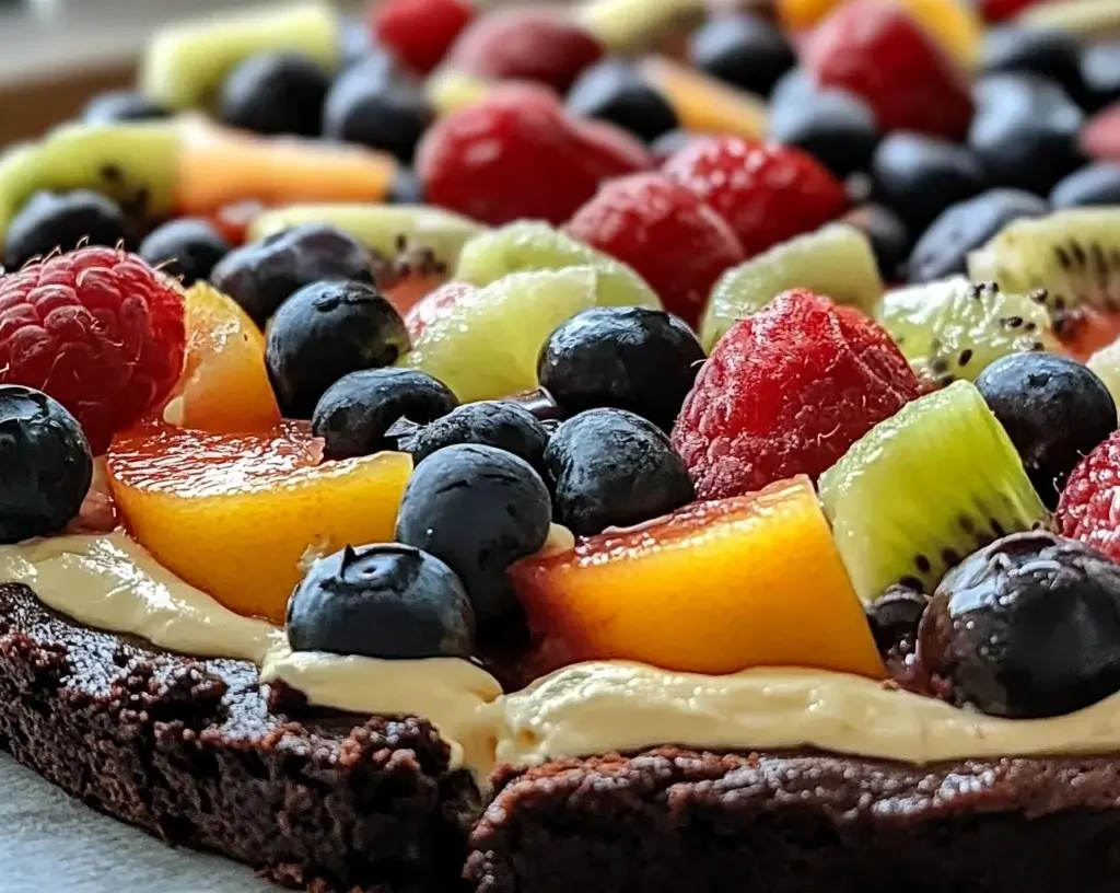 Brownie Fruit Pizza