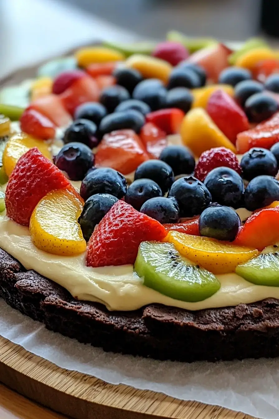 Brownie Fruit Pizza
