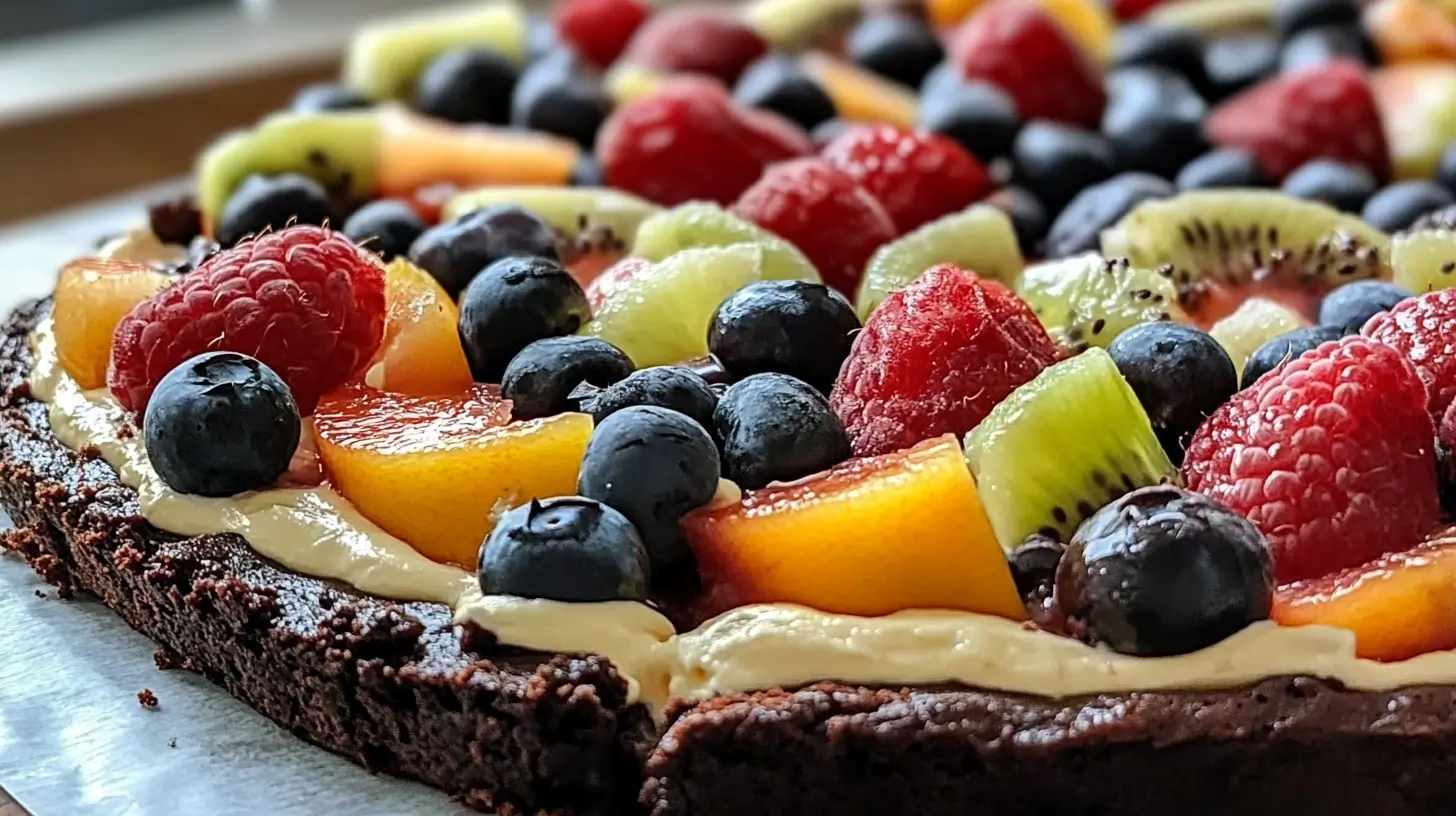 Brownie Fruit Pizza