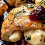 Cranberry Brie Stuffed Chicken