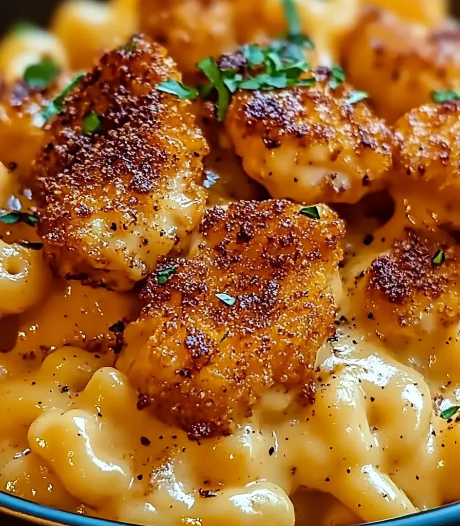 Creamy Honey Pepper Chicken Mac and Cheese Delight
