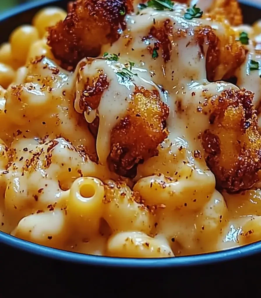 Creamy Honey Pepper Chicken Mac and Cheese Delight
