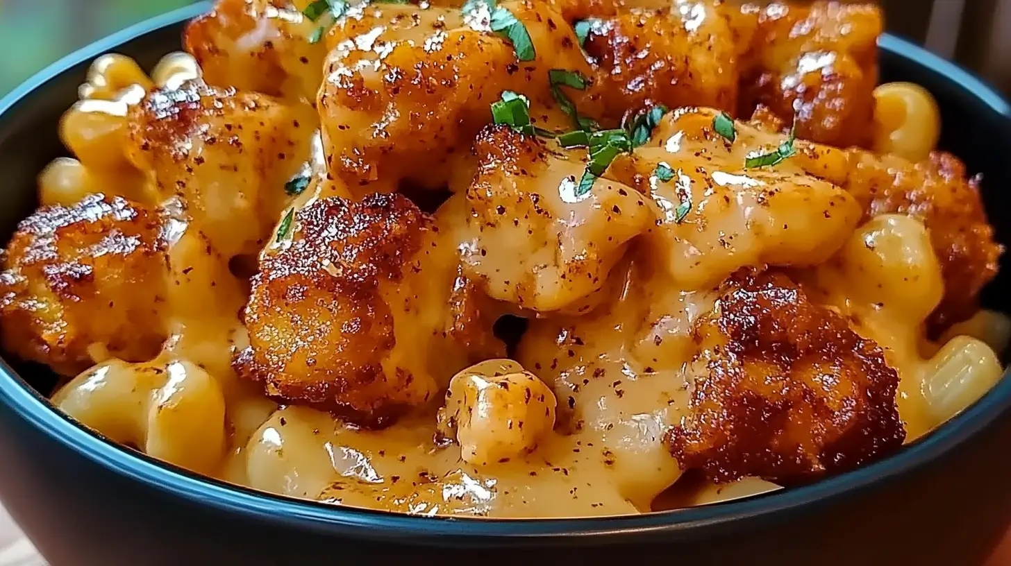 Creamy Honey Pepper Chicken Mac and Cheese Delight