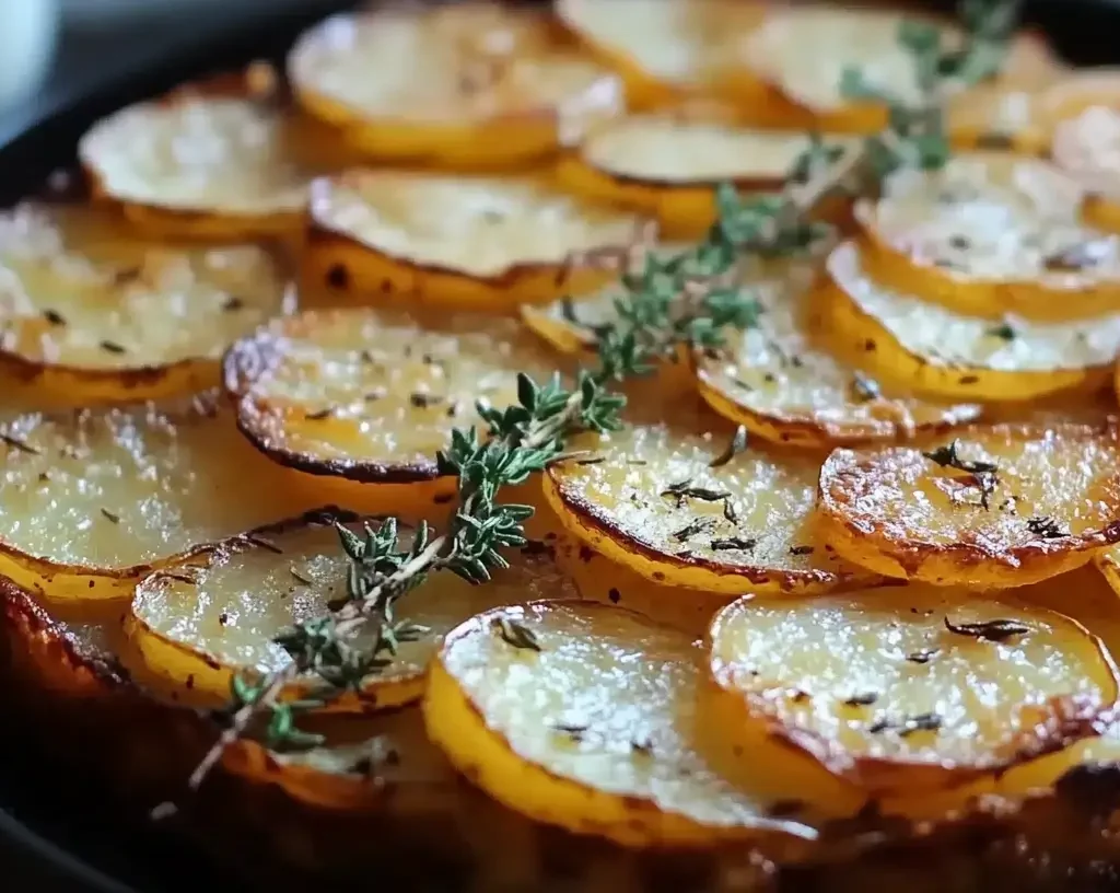 Crispy Balsamic-Thyme Potato Torte