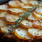 Crispy Balsamic-Thyme Potato Torte
