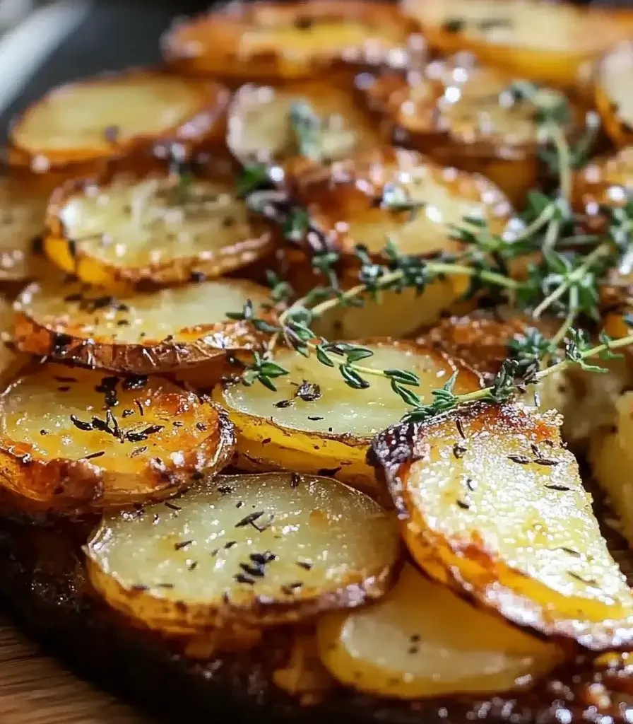 Crispy Balsamic-Thyme Potato Torte