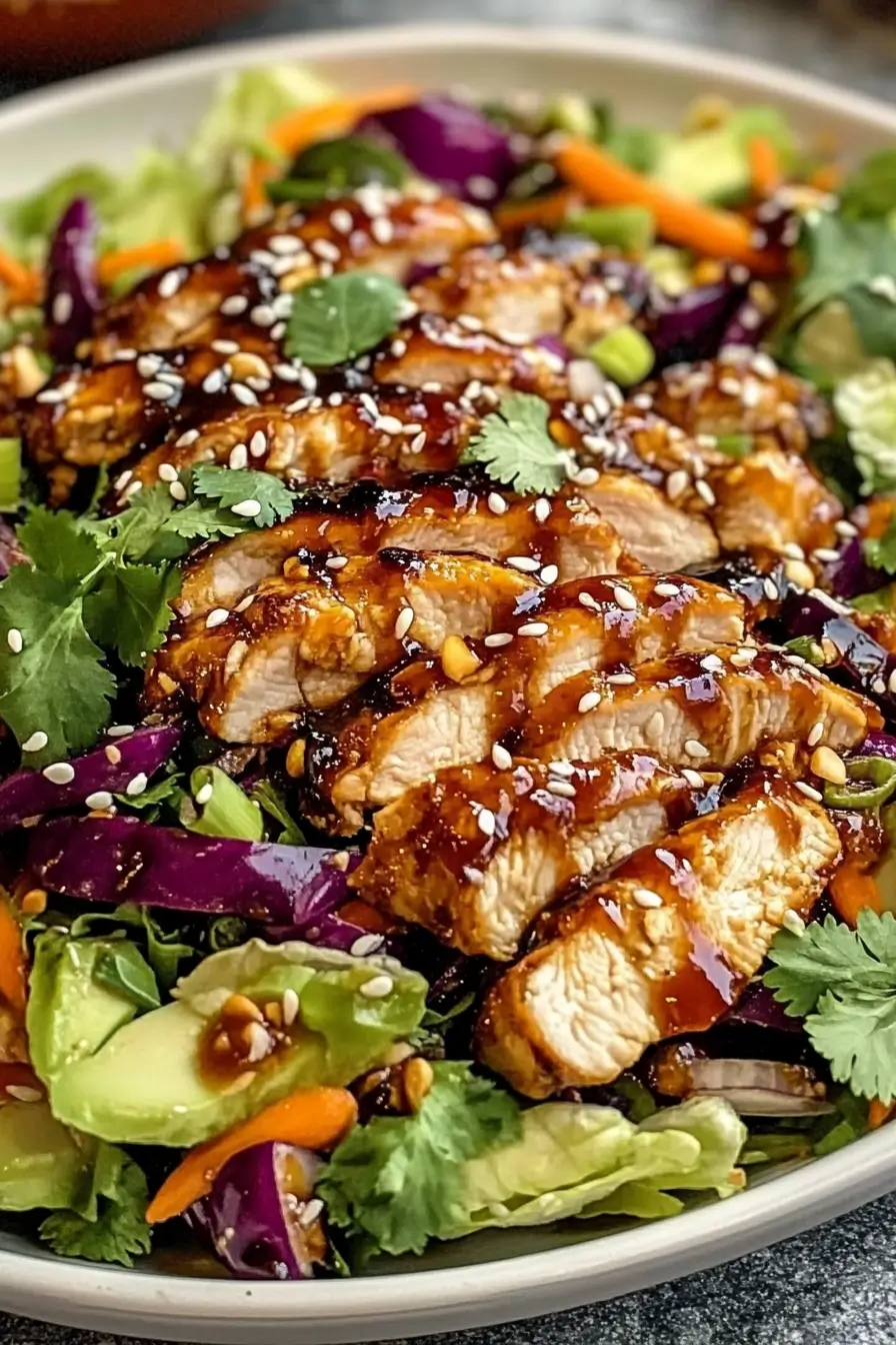 Crunchy Asian Sesame Chicken Salad