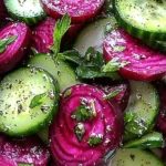 Cucumber & Beetroot Salad with Herb Dressing