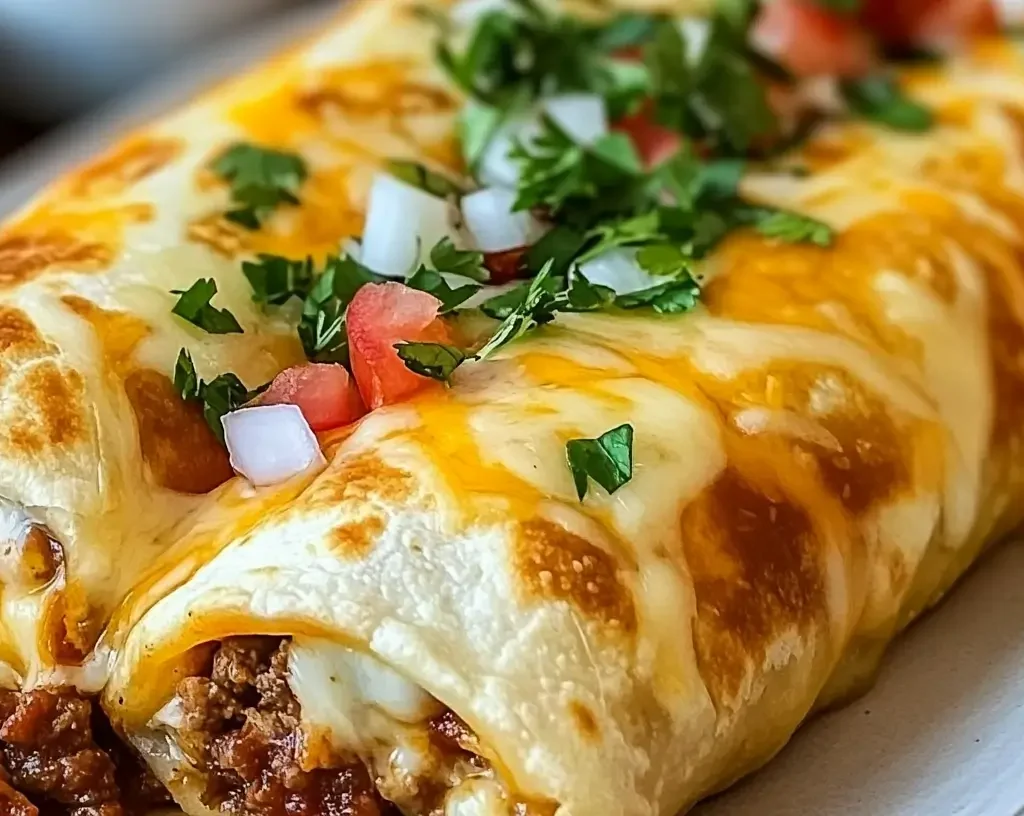 Easy Beef & Cheese Chimichangas