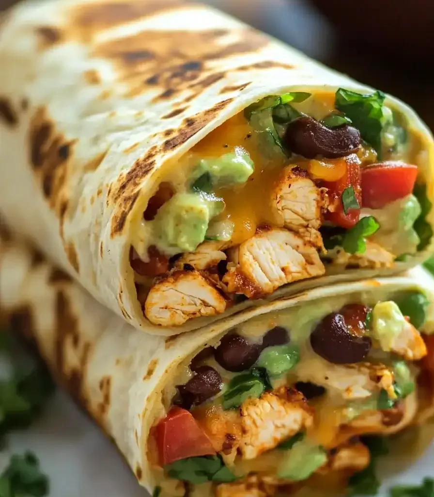 Easy Chipotle Ranch Grilled Chicken Burrito