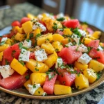 Peach Watermelon Salad Recipe