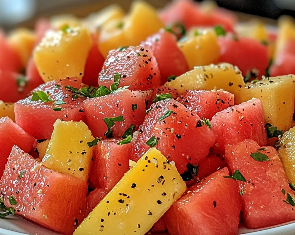 Peach Watermelon Salad Recipe