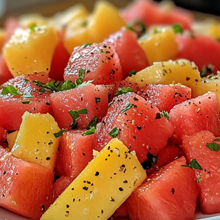 Peach Watermelon Salad Recipe