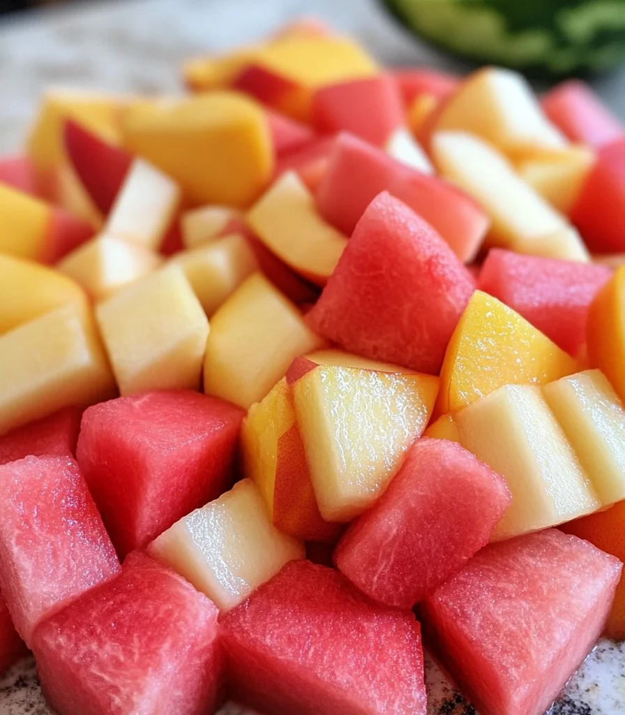Peach Watermelon Salad Recipe
