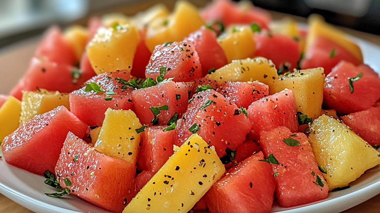 Peach Watermelon Salad Recipe