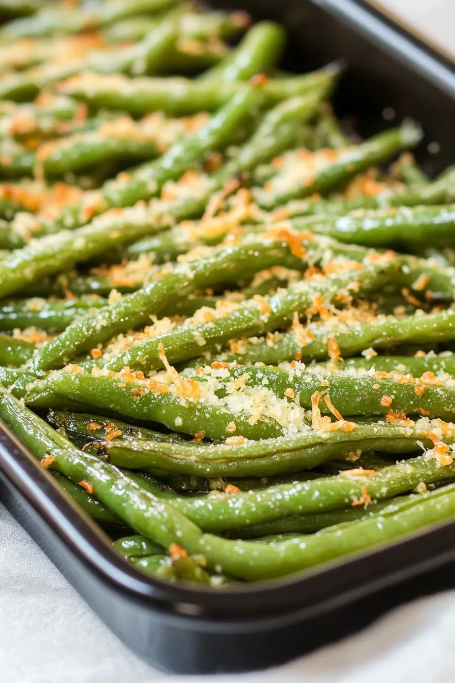 Roasted Parmesan Green Beans