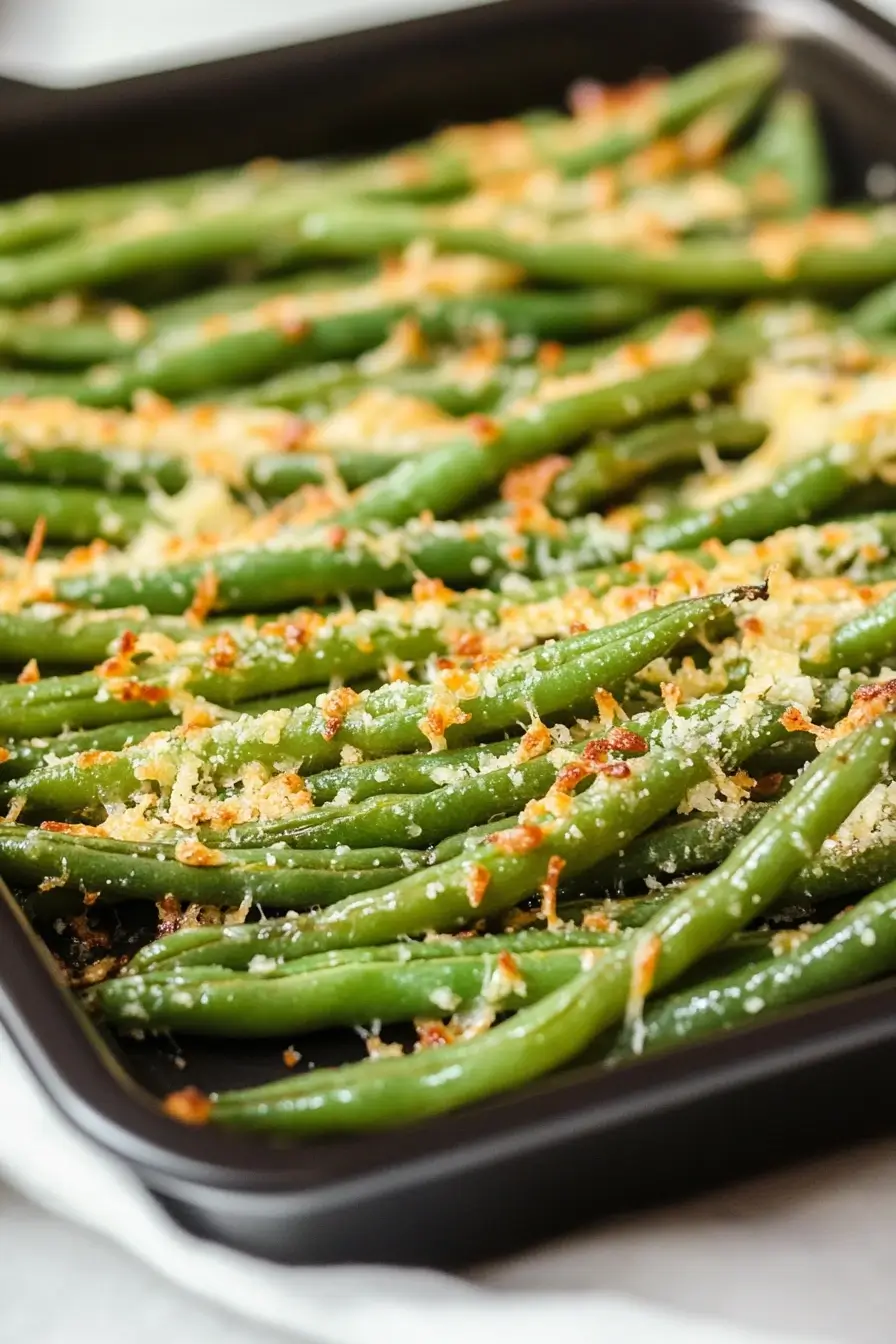 Roasted Parmesan Green Beans