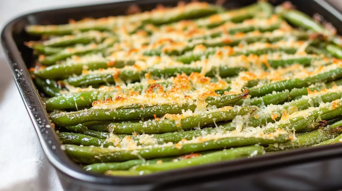 Roasted Parmesan Green Beans