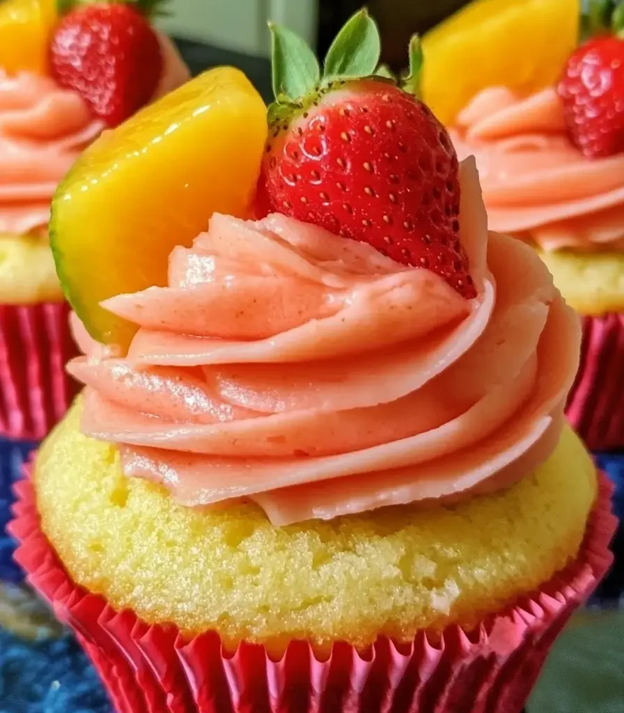 Strawberry Mango Margarita Cupcakes Recipe
