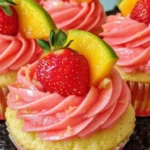 Strawberry Mango Margarita Cupcakes Recipe